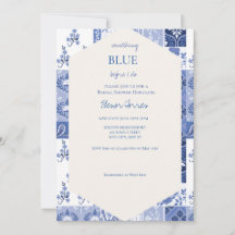 Something Blue Before I do Bridal Invitation 
