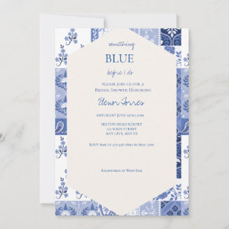 Something Blue Before I do Bridal Invitation
