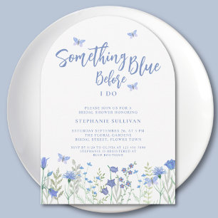 Something Blue Before I Do Bridal Shower Arch Invitation