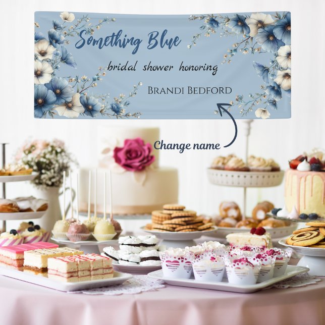 Something Blue Before I do Bridal Shower Banner (How cute is this bridal shower banner! )