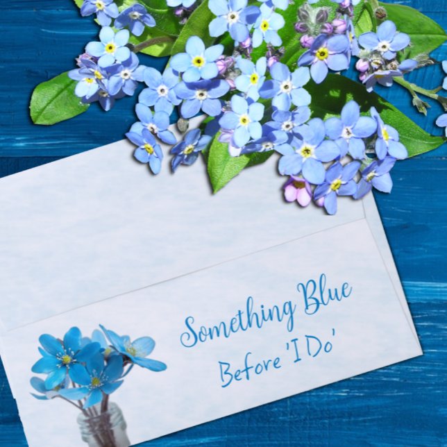 Something Blue Before I Do Bridal Shower Envelope (Creator Uploaded)