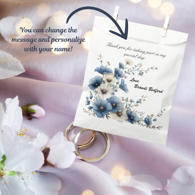 Something Blue Before I do Bridal Shower Favour Bags (Give your guests a nice keepsake to remember your special day, in this cute favor bag!)