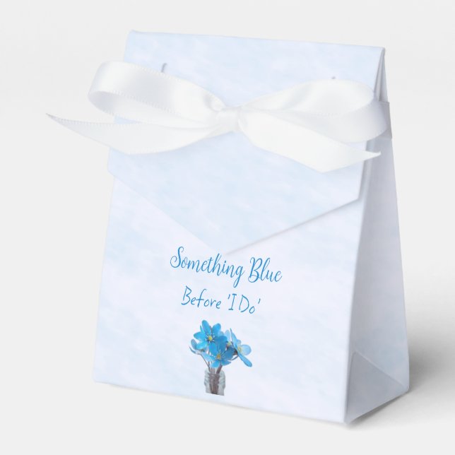 Something Blue Before I Do Bridal Shower Favour Box (Front Side)
