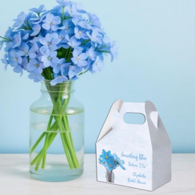 Something Blue Before I Do Bridal Shower Favour Box (Creator Uploaded)