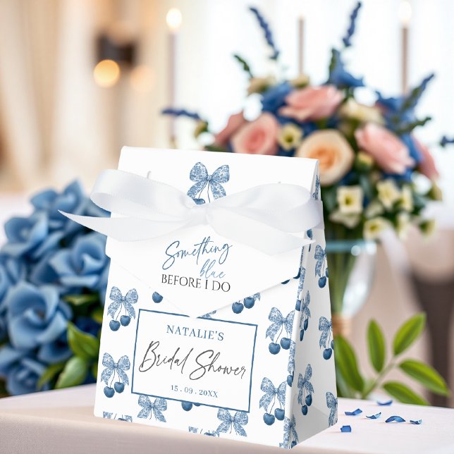 Something Blue Before I Do Bridal Shower Favour Box (Creator Uploaded)