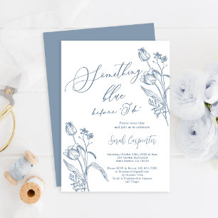 Something Blue Before I do Bridal Shower Invitatio Invitation