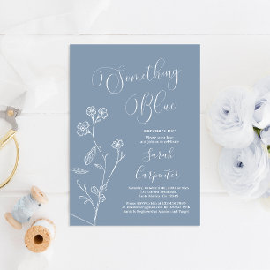 Something Blue Before I do Bridal Shower Invitatio Invitation