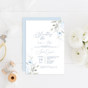 Something Blue Before I Do Bridal Shower Invitation
