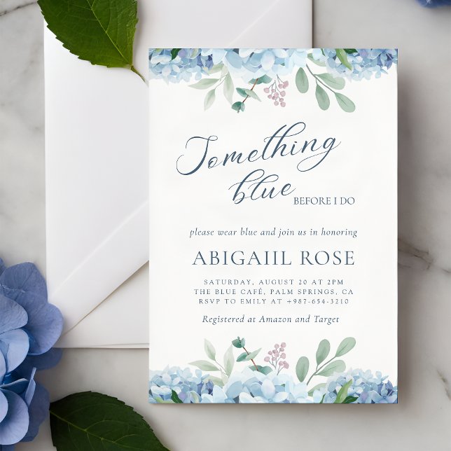 Something Blue Before I Do Bridal Shower Invitation (Creator Uploaded)