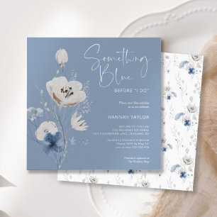 Something Blue Before I Do Bridal Shower Invitation