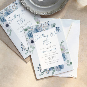 Something Blue before I do bridal shower Invitation