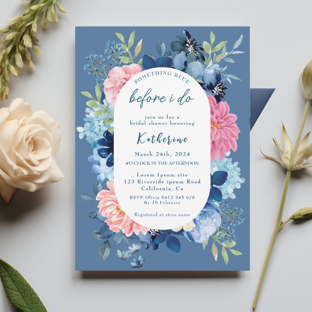Something blue before i do bridal shower invitation (Creator Uploaded)