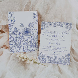 Something Blue Before I do Bridal Shower Invitation