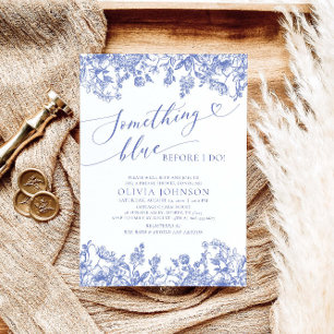 Something Blue Before I do Bridal Shower Invite