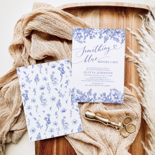 Something Blue Before I do Bridal Shower Invite