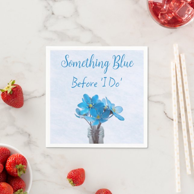Something Blue Before I Do Bridal Shower Napkin (Insitu)