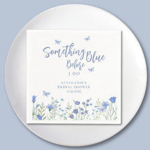 Something Blue Before I Do Bridal Shower Napkin