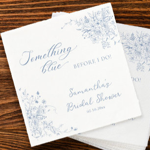 Something Blue Before I Do Bridal Shower Napkin