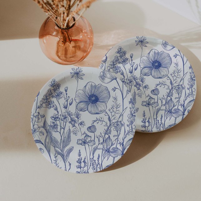 Something Blue Before I Do Bridal Shower  Paper Plate (Creator Uploaded)