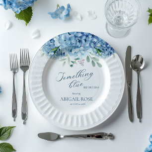 Something Blue Before I do Bridal Shower Paper Plate
