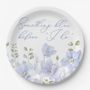 Something Blue Before I Do Bridal Shower Paper Plate