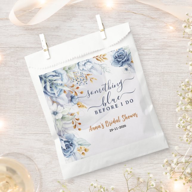 Something Blue Before I Do Bridal Shower Party Favour Bags (Clipped)