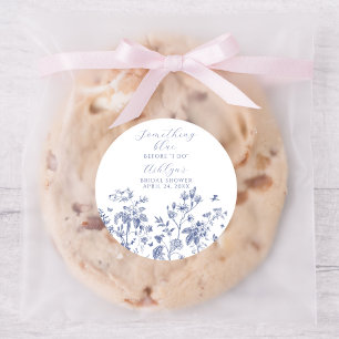 Something Blue Before I Do Bridal Shower Stickers