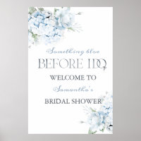 Something Blue Before I Do Bridal Shower Welcome