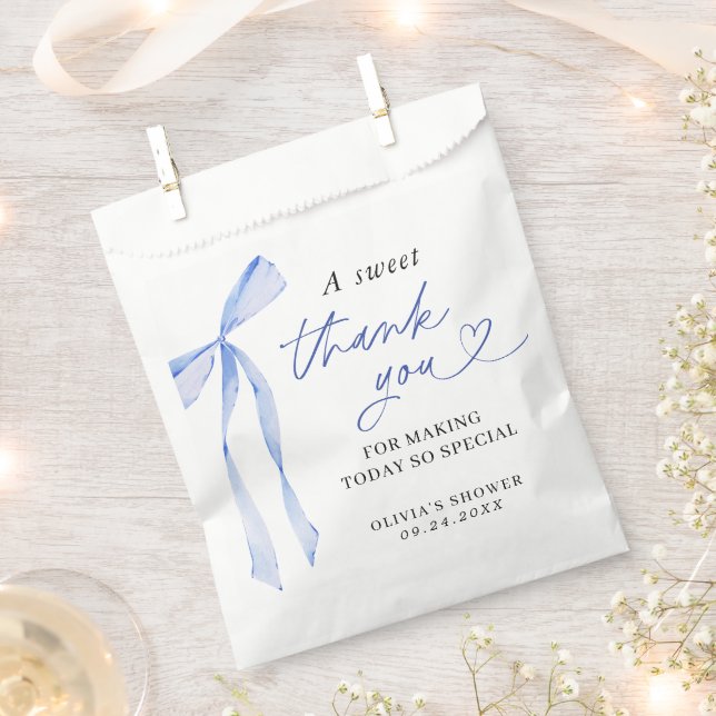 Something Blue Before I Do Bridal Thank You Favour Bags (Clipped)