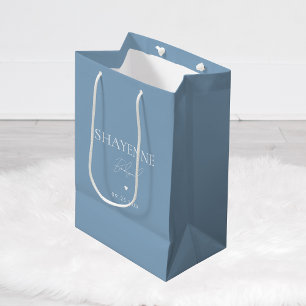 Something Blue Before I Do Bridesmaid Name Favour Medium Gift Bag