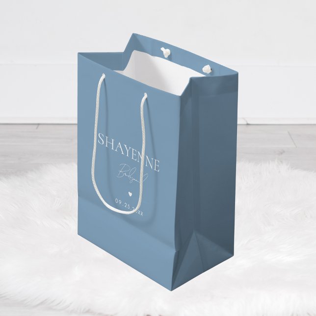 Something Blue Before I Do Bridesmaid Name Favour Medium Gift Bag (Creator Uploaded)