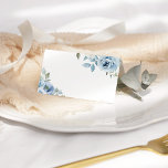 Something blue before I do dusty blue floral Place Card<br><div class="desc">Something blue before I do dusty blue floral Place Card
Matching items available.</div>