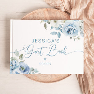 Something Blue before I do Dusty blue Guest Book