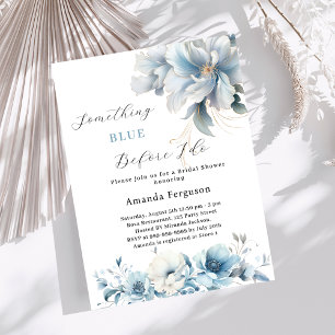 Something blue before I do floral Bridal Shower