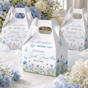 Something Blue before 'I do' Floral Bridal Shower Favour Box