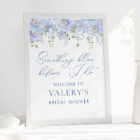 Something Blue Before I Do Floral Bridal Shower