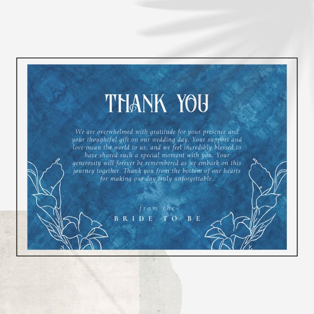 Something Blue Before I do Shower Thank You Card (Creator Uploaded)