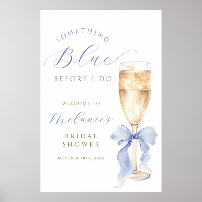 Something Blue Bow Bridal Poster DIGITAL (Front)