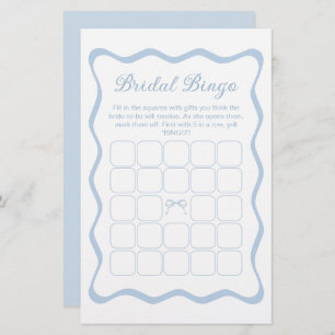 Something Blue Bridal Shower Bingo Game