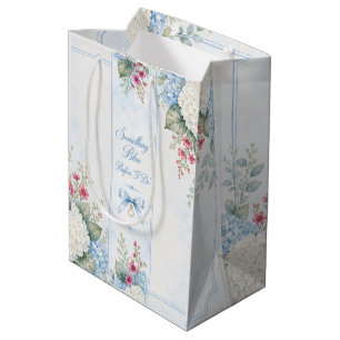 something blue bridal shower candle favour medium gift bag
