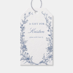 Something Blue Bridal Shower Display Shower Gift Tags