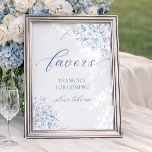 Something Blue Bridal Shower Favour Poster