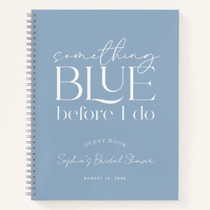 Something Blue Bridal Shower Guest Book