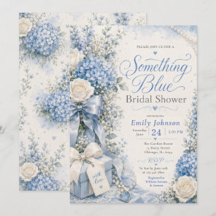 Something Blue Bridal Shower Invitation