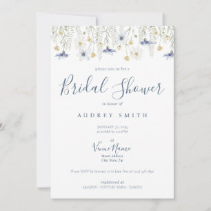 Something Blue Bridal Shower Invitation