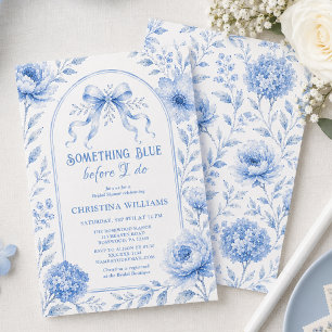 Something Blue Bridal Shower Invitation