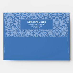 Something blue bridal shower invitation envelope