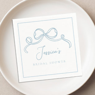 Something Blue Bridal Shower Napkin