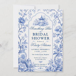 Something Blue Chinoiserie Bridal Shower Invitation