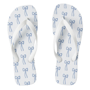 Something Blue Coquette Bow Bridal Jandals